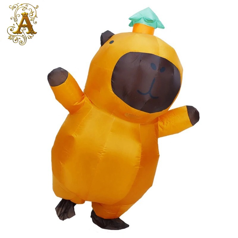 Cosplay Prop Business - カピバラインフレータブルスーツビジネス活動用大人用着ぐるみ漫画人形コスチュームステージパフォーマンスフェスティバルパーティーアニメコスプレ小道具
