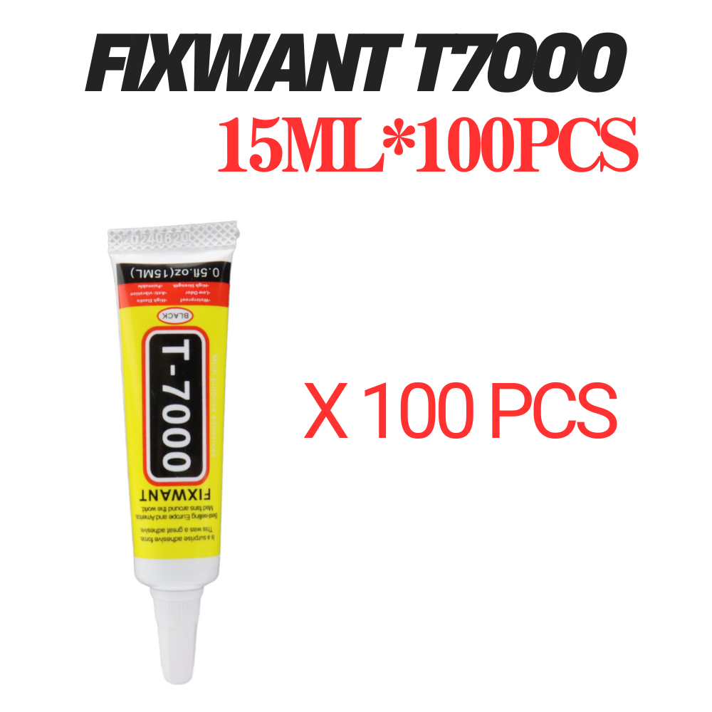 Contact Cement Glue - 100 個 15 ミリリットル T-7000 黒接触電子部品接着剤電話修理接着剤精密アプリケーターチップ