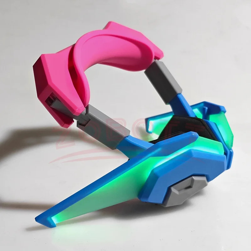 Dva Cosplay Prop - CyGame オーバーウォッチ D.Va 音楽ヘッドセットイヤホンハナソング Dva 木製ヘッドフォン小道具コスプレアクセサリークリスマスハロウィンパーティー