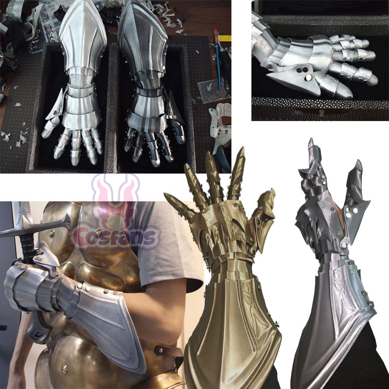 Cosplay Material For Prop - 新バージョン 3D プリント手作り騎士ガントレットメカニックロンググローブ中土コレクションコスプレパンクハンドアーマープロップ