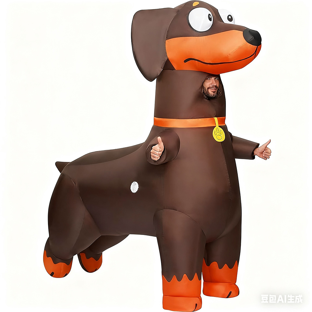 Cosplay Prop Business - ダックスフントインフレータブルスーツビジネス活動ステージパフォーマンス犬コスプレ衣装小道具漫画人形衣装