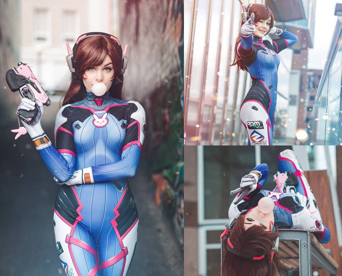 Dva Cosplay Prop - 女性 dva コスプレ衣装スーパーヒーロー dva タイツスーツハロウィンボディスーツ大人