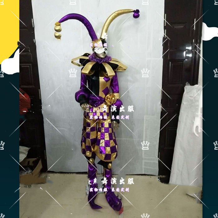 Cosplay Prop Business - ハロウィンコスプレピエロショー小道具ヴェネツィアピエロコスチュームビジネスショー速攻ツアー仮面舞踏会ナイトクラブバーステージスーツ