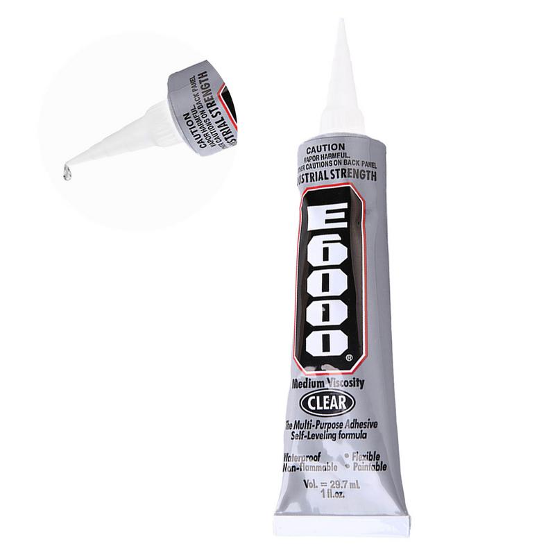 Contact Cement Glue - E6000 クリアコンタクト電話修理接着剤多目的接着剤 DIY ガラスプラスチック精密アプリケーター付属 29.7 ミリリットル