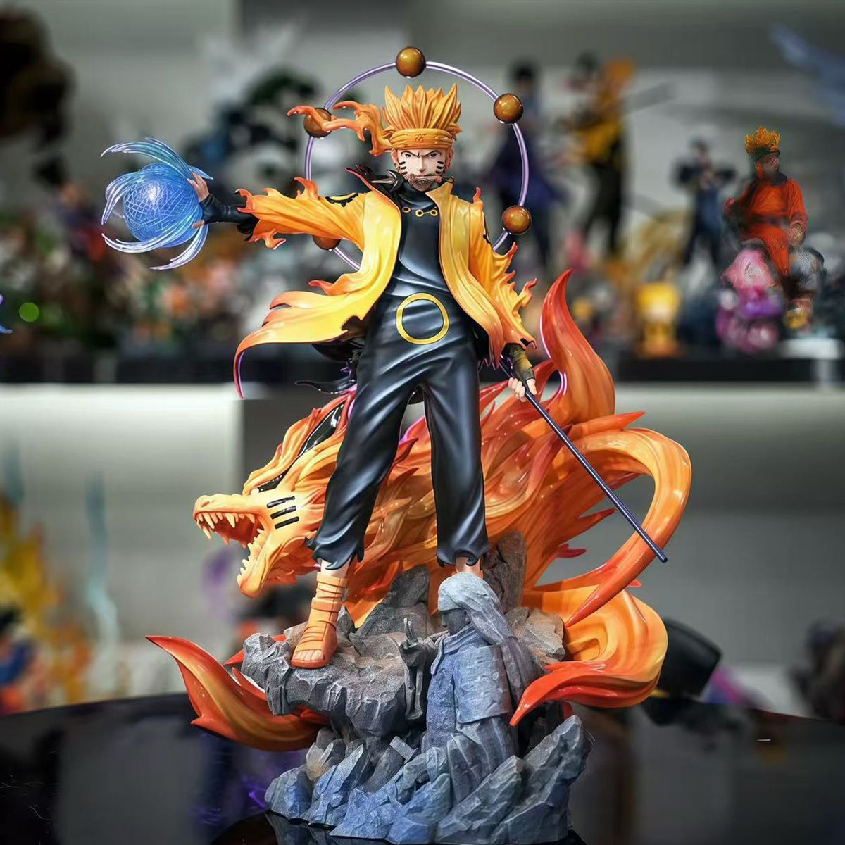 アニメ忍者フィギュア 火炎効果アクションスタチュー コレクタ - Cosplay Flame Prop のレビューと価格
