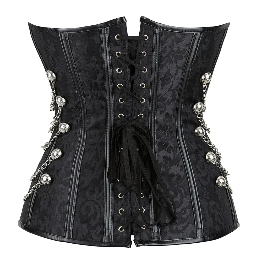 ゴシックジッパーコルセット,レトロスタイル,スチームパンク, - Boning Corset Steel のレビューと価格
