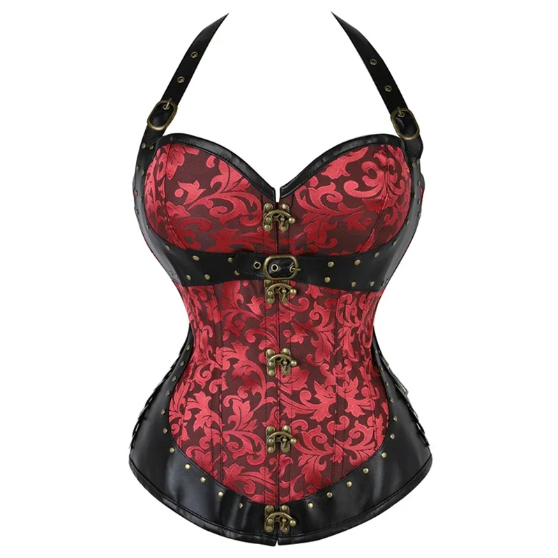 スチームパンク コルセット トップ スチールボーン コルセッ - Boning Corset Steel のレビューと価格