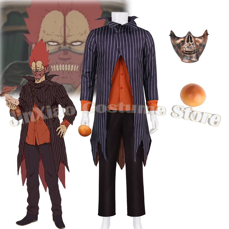 アニメ Dorohe En コスプレ衣装男性オレンジシャツ黒 - Prop En Cosplay のレビューと価格