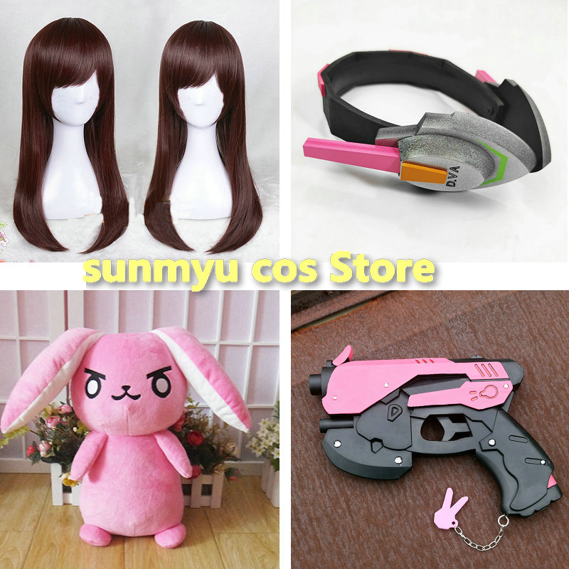 D.VA コスプレ小道具帽子銃小道具ウサギ用コスプレアクセサ - Dva Cosplay Prop のレビューと価格