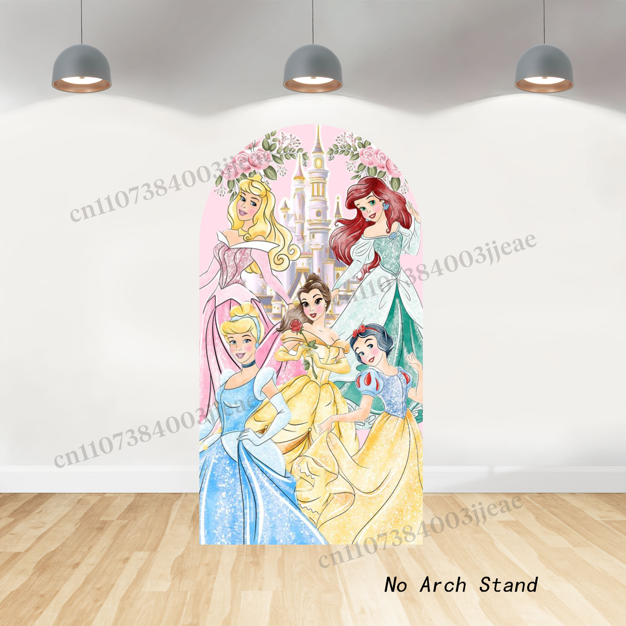 プリンセスパーティーデコレーションアーチ背景女の子1歳の誕生 - Cosplay Floating Prop のレビューと価格