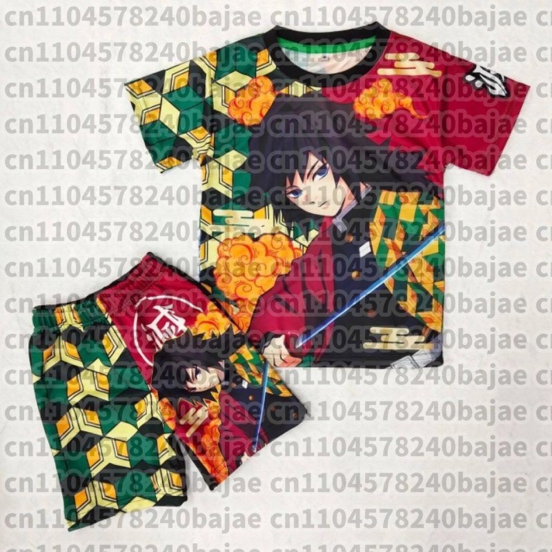 デーモンスレイヤー 烏炭治郎 炎柱 2点セット 半袖Tシャツ - Cosplay Flame Prop のレビューと価格