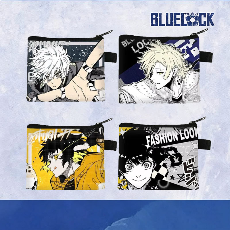 ホットアニメブルーロックアニメナギ征士郎プリント小銭入れ原宿 - Cosplay Prop Blueprints のレビューと価格