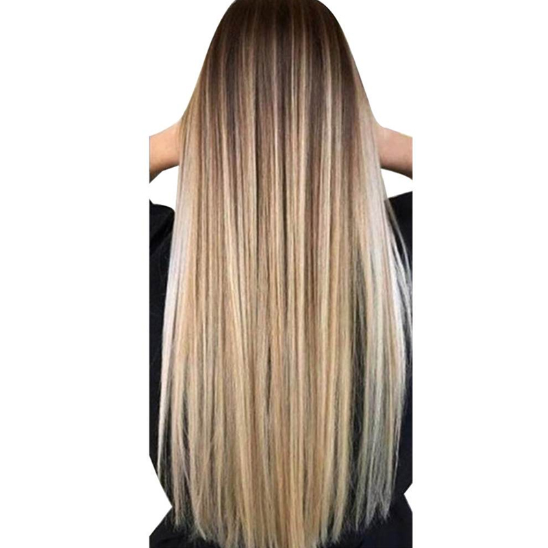 72 センチメートル女性ロングストレートウィッグヘアネットブ - Wig Fiber Net のレビューと価格