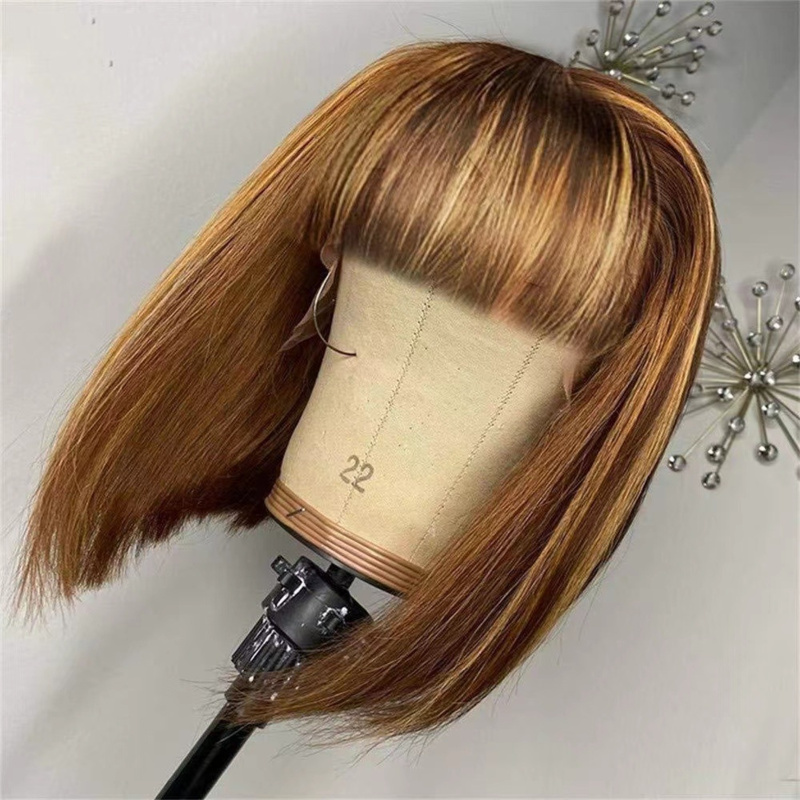 エアバング付きレディースショートウィッグ、BOBOスタイル、 - Wig Fiber Net のレビューと価格