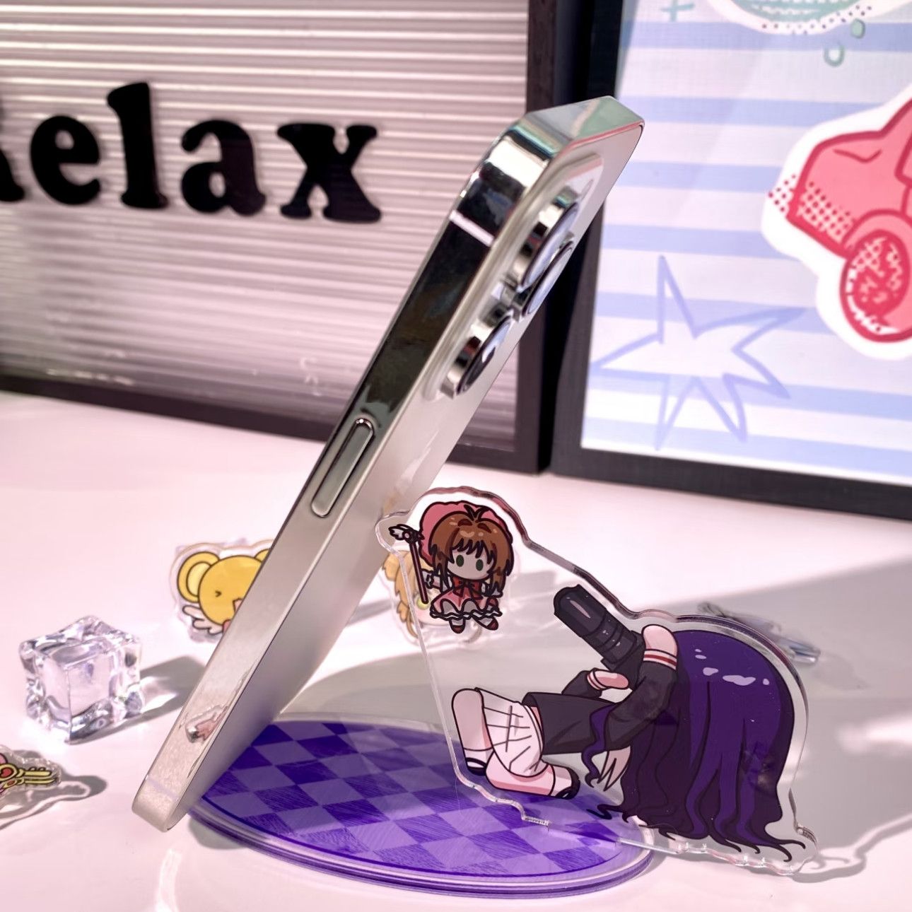 カードキャプターさくら シャオケ ファンメイドのスマホスタン - Acrylic Cosplay Prop のレビューと価格