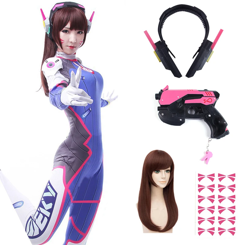 アニメ女性ジャンプスーツタイツ Dva コスプレ衣装ゲーム全 - Dva Cosplay Prop のレビューと価格