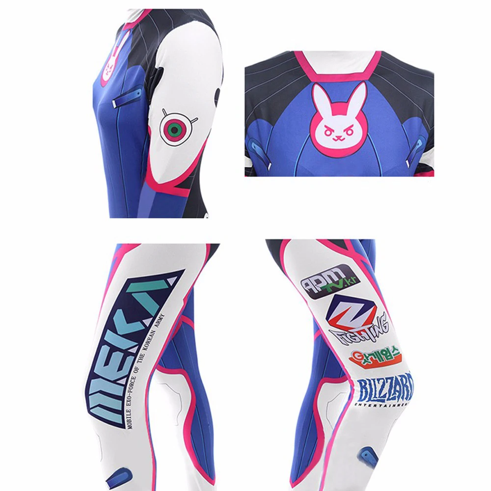 アニメ女性ジャンプスーツタイツ Dva コスプレ衣装ゲーム全 - Dva Cosplay Prop のレビューと価格