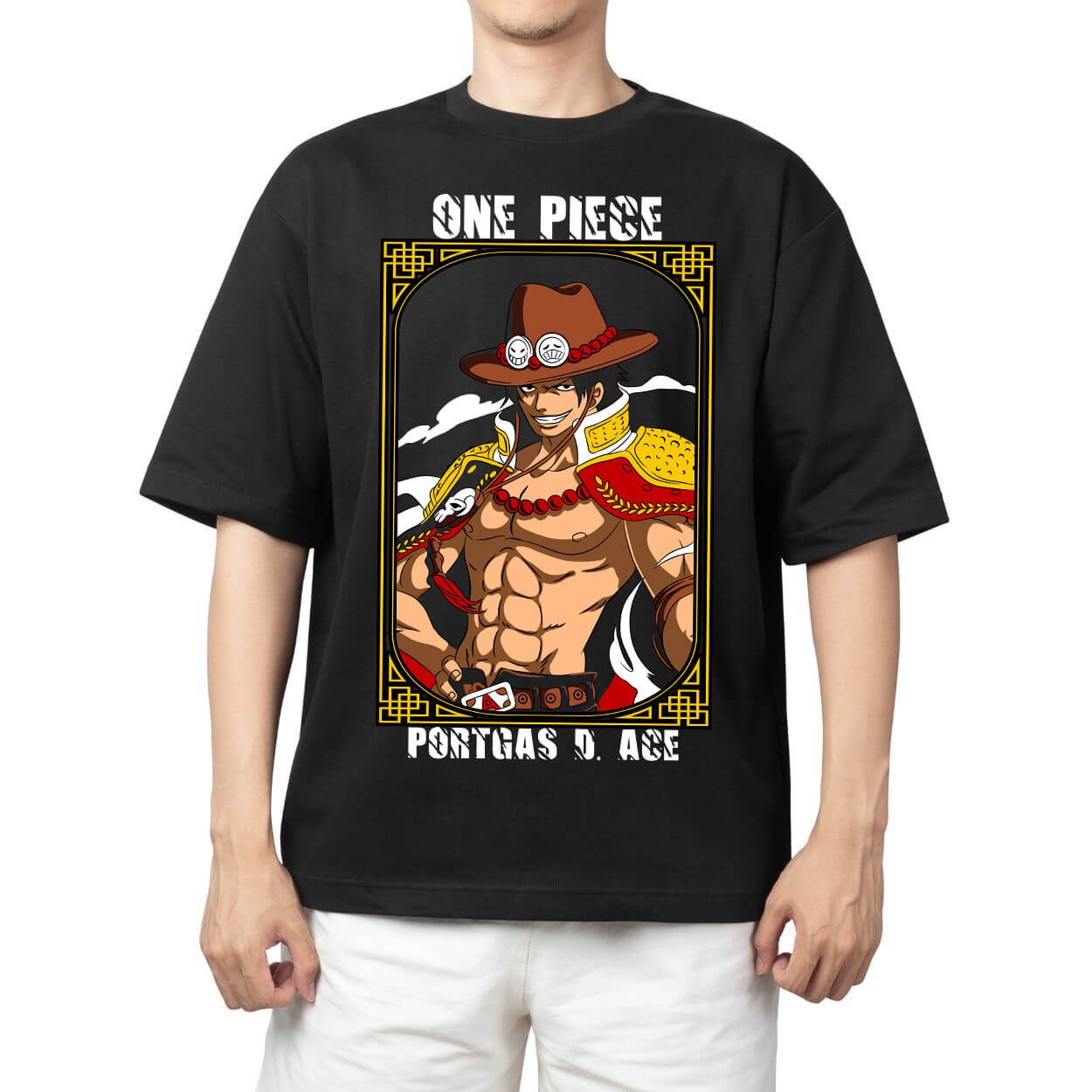 ワンピース 2026 メンズコットン Tシャツストリートアニ - Cosplay Flame Prop のレビューと価格