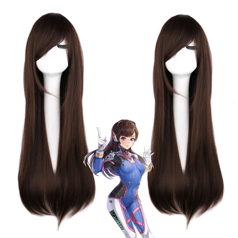 コスプレウィッグアニメゲームオーバーウォッチ DVA 人毛ブ - Dva Cosplay Prop のレビューと価格