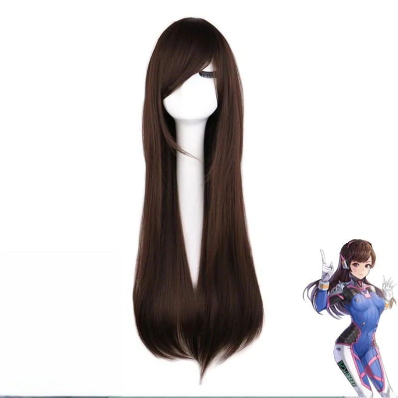 コスプレウィッグアニメゲームオーバーウォッチ DVA 人毛ブ - Dva Cosplay Prop のレビューと価格