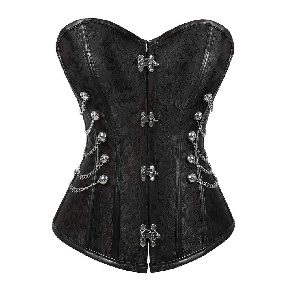 女性のための海賊スタイルのコルセット,革の骨の衣装,セクシー - Boning Corset Steel のレビューと価格