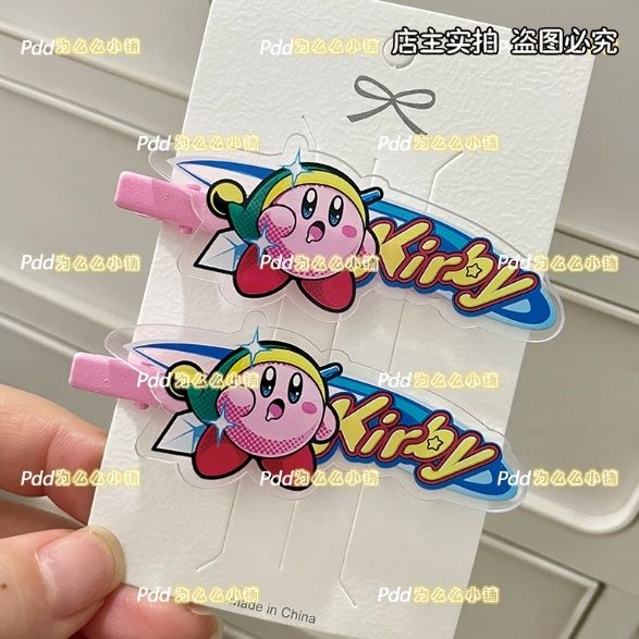 カービィかわいい女の子アクリルダックビルクリップ学生漫画前髪 - Acrylic Cosplay Prop のレビューと価格