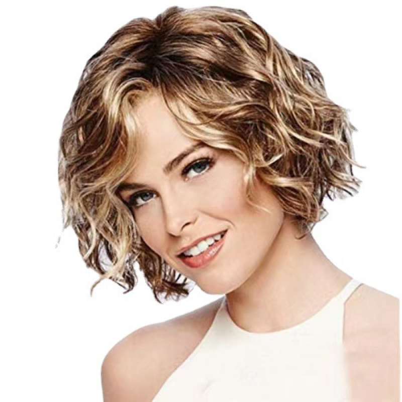 女性用ヨーロッパとアメリカンスタイルのウィッグ、ゴールデンブ - Wig Fiber Net のレビューと価格