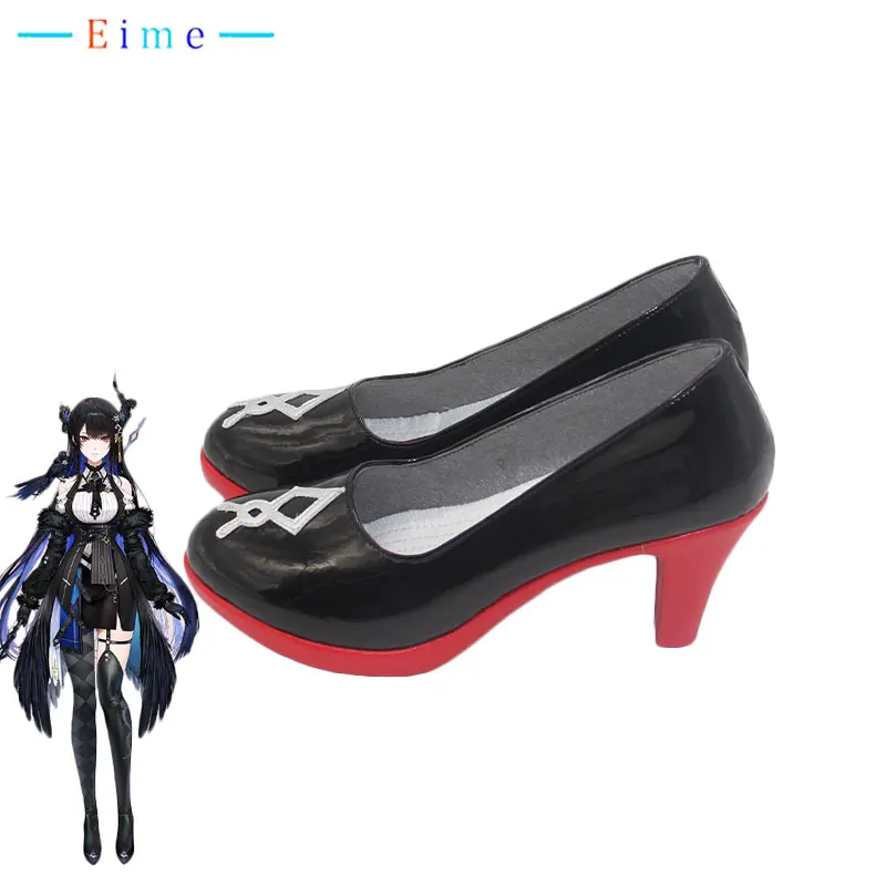 Vtuber EN ネリッサ・ラベンクロフトコスプレ靴黒ハイ - Prop En Cosplay のレビューと価格