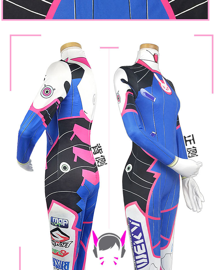 女性のためのdvaコスプレスーツ,タイツジャンプスーツ,ヘッ - Dva Cosplay Prop のレビューと価格