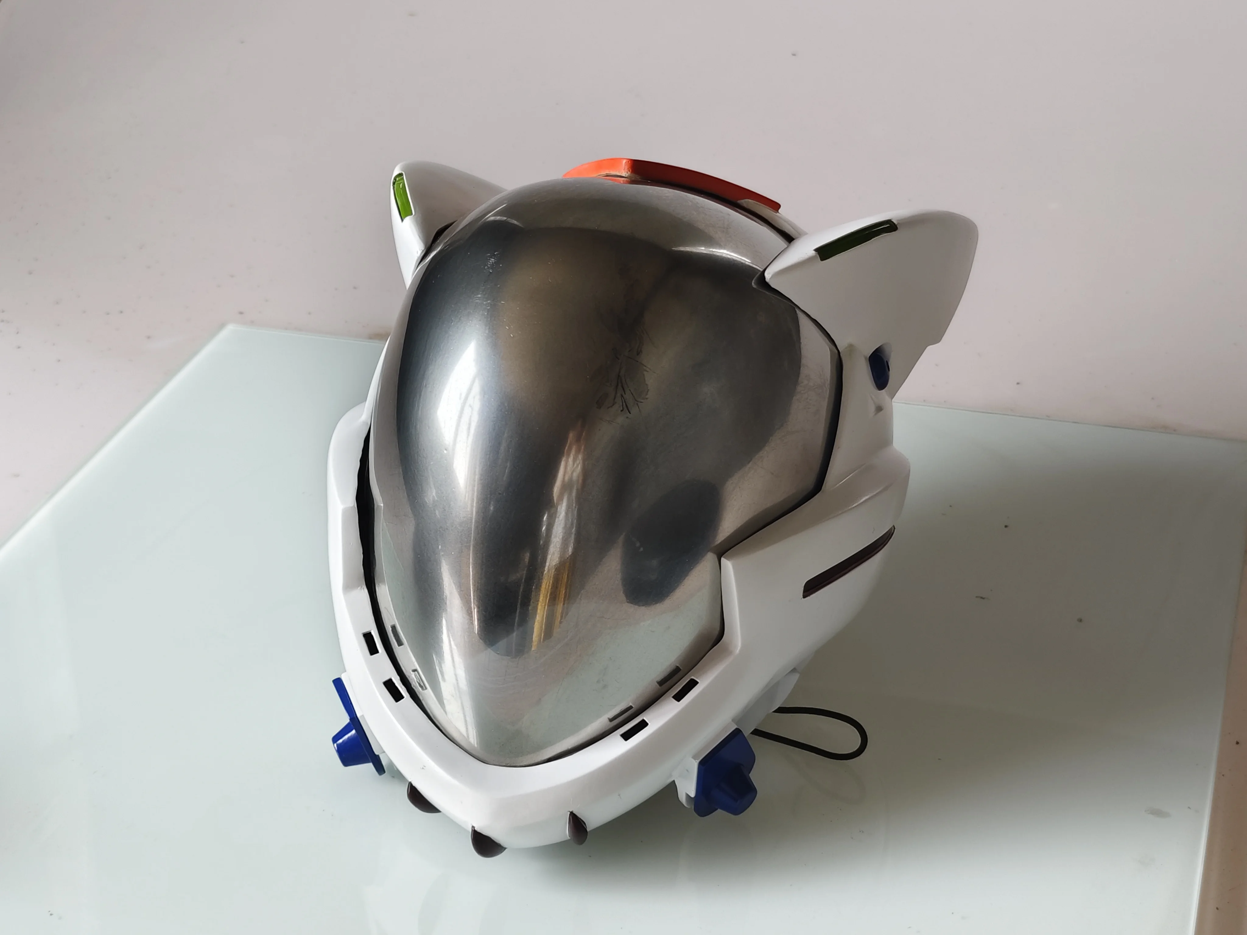 アニメアスカコスプレマスクラングレー蒼龍コスプレヘルメットア - Cosplay Material For Prop のレビューと価格