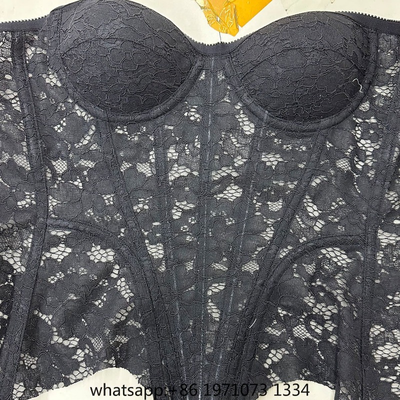 女性用レースコルセットビスチェオーバーバスト高級ボディースウ - Boning Corset Steel のレビューと価格