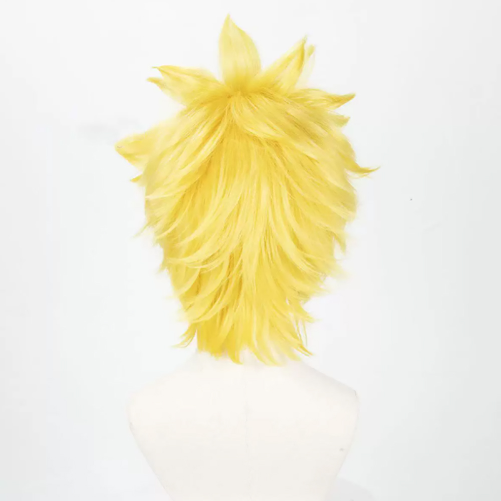合成毛ウィッグ うずまきコスプレウィッグ イエローカーリーシ - Wig Fiber Net のレビューと価格