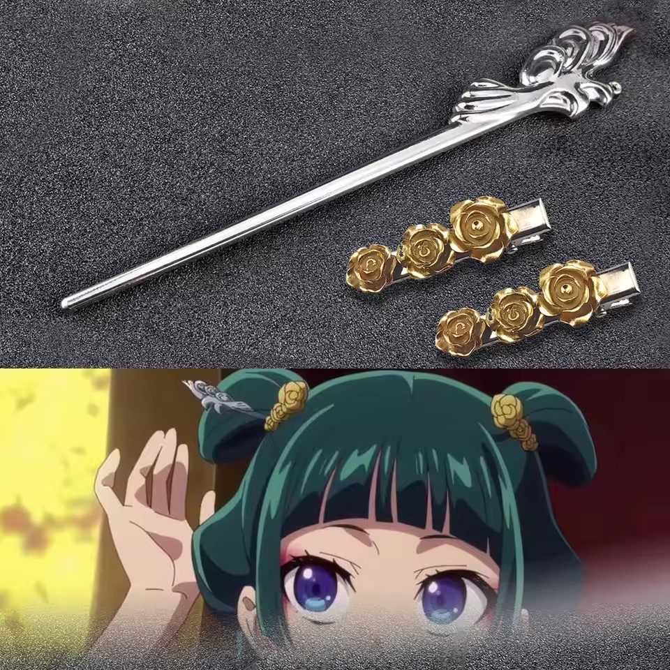 薬局日記合金ヘアピンアニメコスプレスタイリッシュなヘアアクセ - Cosplay Floating Prop のレビューと価格
